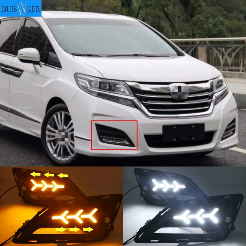 

1set car headlight for honda elysion daytime Light car accessories 2016~2019 LED DRL headlamp for elysion fog light