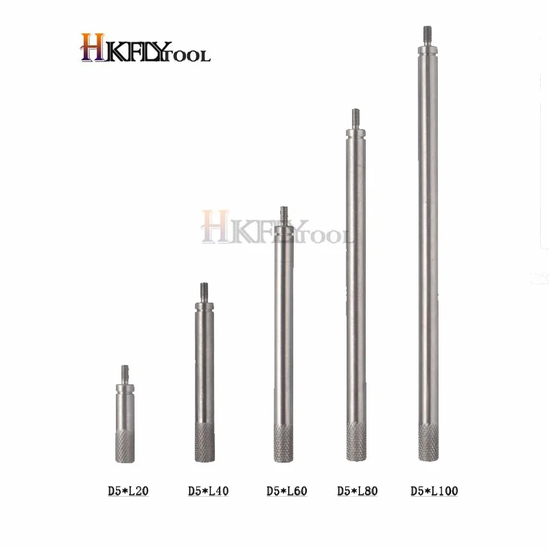 5 قطعة M2.5 20 40 60 80 100 مللي متر HSS مؤشر الطلب قضيب ضياء 5 مللي متر مؤشر رقمي تمديد الجذعية قضيب مجموعة ل قياس الارتفاع مقياس عمق