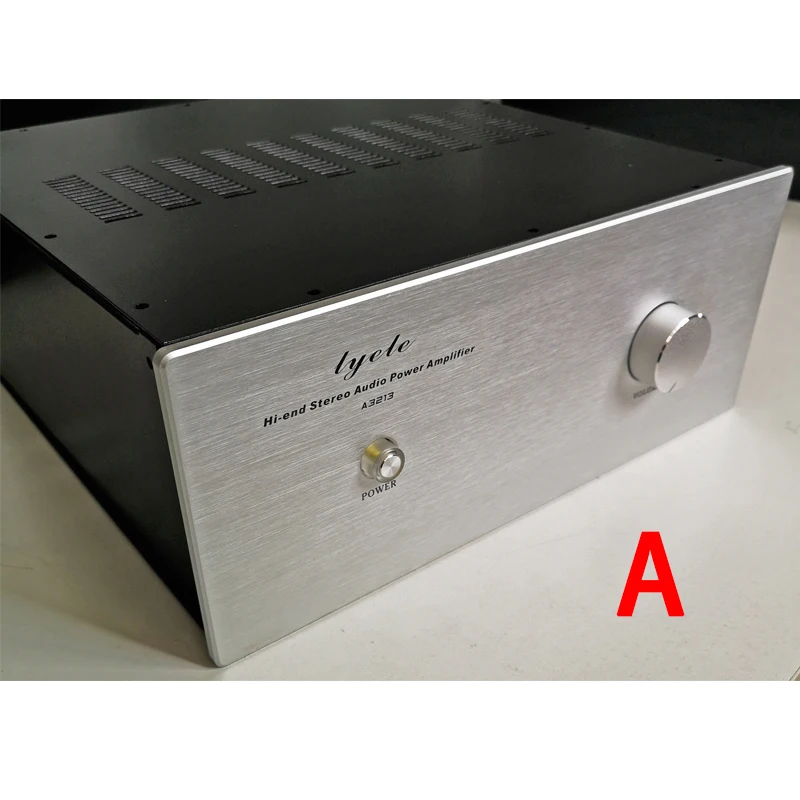 KYYSLB 320*130*387MM Aluminum Panel Assembled Amplifier Chassis Box House DIY Enclosure with Feet Screws Amplifier Case Shell