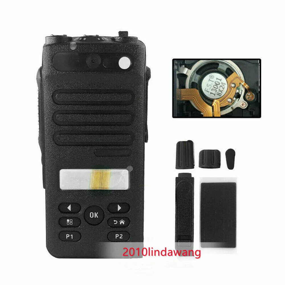 Black Walkie Talkie Replacement Housing Cover Case With Speaker For Radio XPR3500E XIR P6620 DEP570