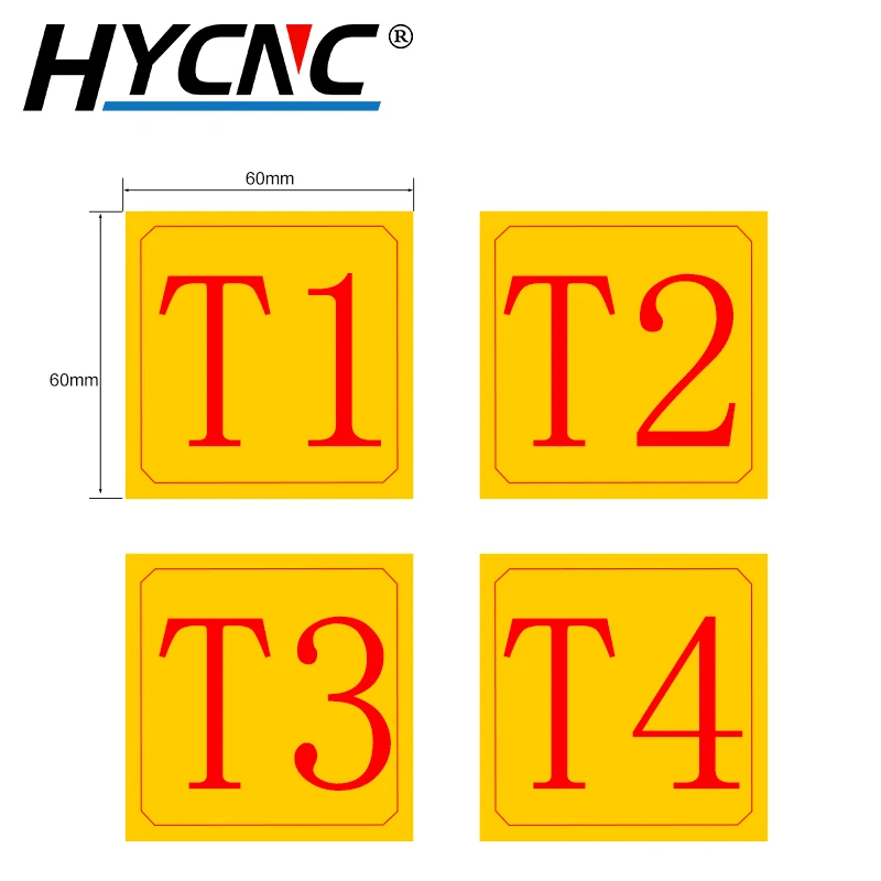 Plate Nameplate Machine Tool Cutting Machine Pointing Label Warning Sticker X Y Z Axis Label Cnc Milling Engraving Machine Tool