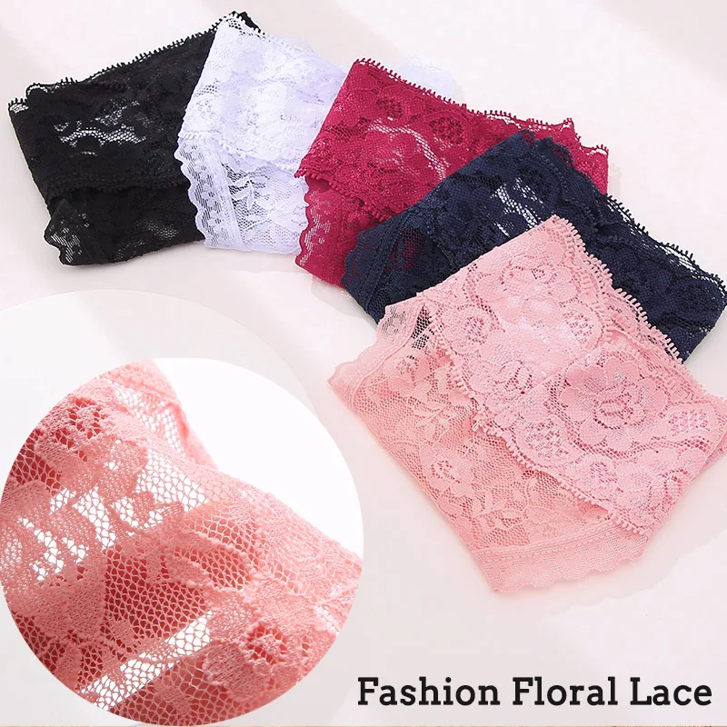 FINETOO Sexy Hollow Out Women Thongs Panties Ladies Lace Mesh G-String Female Low Rise Underwear Girls M-XL Solid Color Lingerie