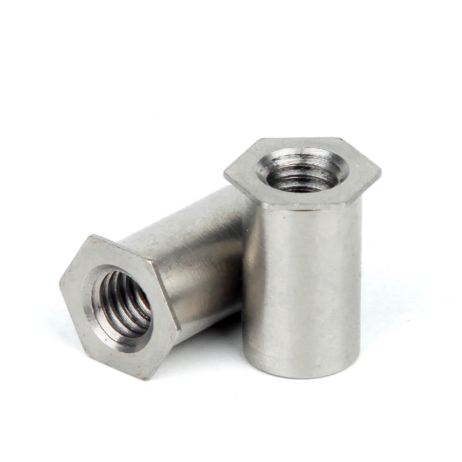 

m2 m2.5 m3 m4 m5 m6 SOS Self-Clinching Standoffs Bolt ,304 Stainless Steel Thru-Hole Threaded Standoff ,K022