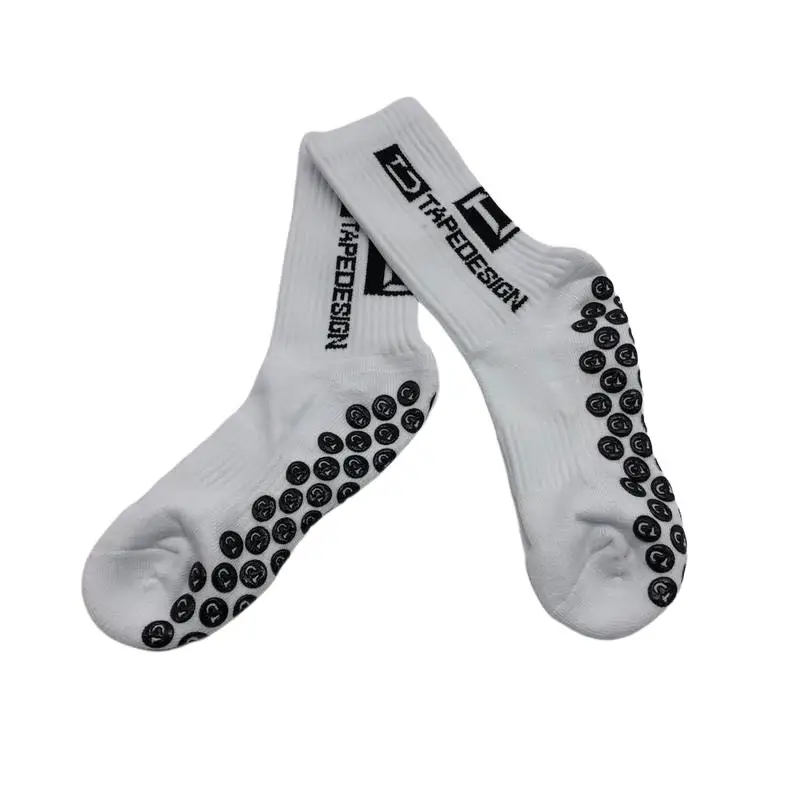 Calcetines deportivos de media dispensador de tubo para hombre, medias antideslizantes de fondo grueso para fútbol, baloncesto, novedad