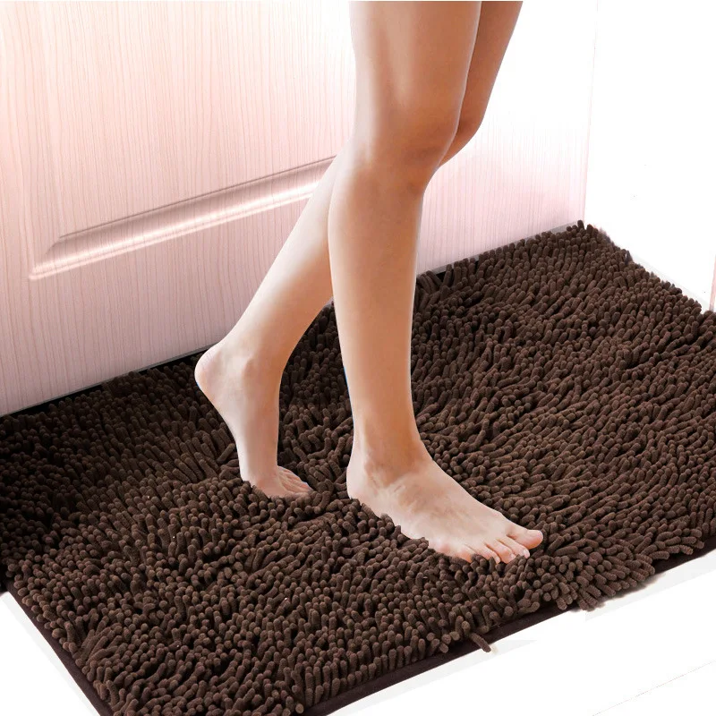 Microfiber Bath Mat Non Slip Bathroom Doormat Soft and Absorption Room Floor Rugs and Carpets Machine Wash Bathroom Rugs Carpets