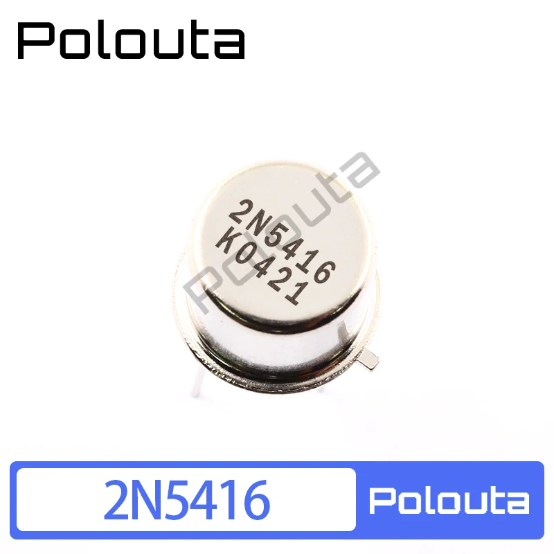 10 Pcs/Set Polouta 2N5416 KO421 TO-39 Iron Cap PNP Transistors Tripod Low Power Plug-in Transistor Electronic Components