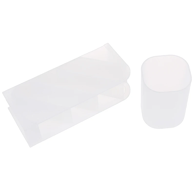 1PC เดสก์ท็อปผู้ถือปากกา Storage กล่องพลาสติกสีขาวโต๊ะดินสอ