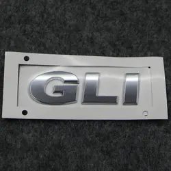 For  JETTA GLI Trunk logo Gli alphabet ABS plastic Electroplated car paint silvery 1K5 853 675 Original accessories