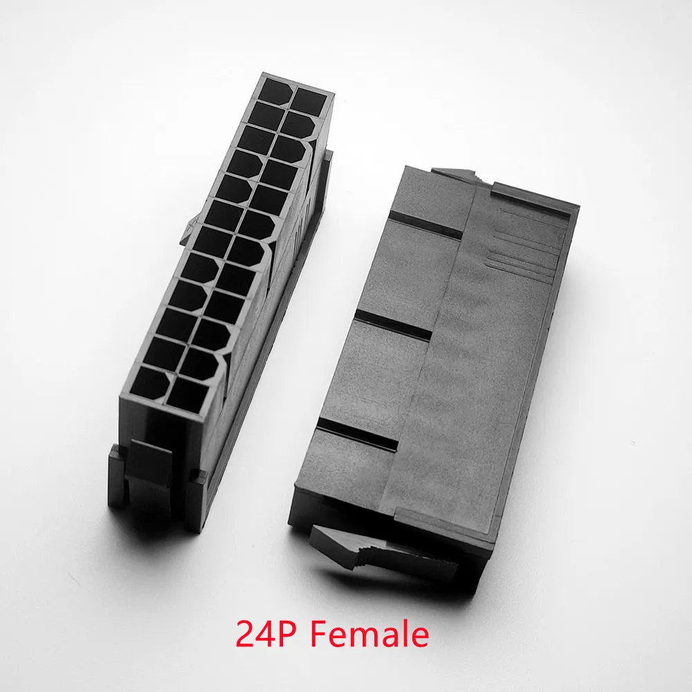 50 SZTUK/1 LOT 5559 4.2mm czarny/biały 24P 24PIN żeński złącze zasilania do płyty głównej komputera PC ATX, obudowa z tworzywa sztucznego