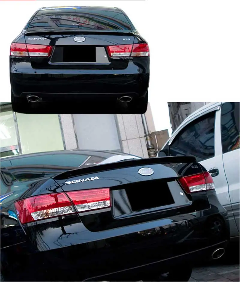 2005 2006 2007 2008 2009 2010 for hyundai sonata rear trunk roof wing spoiler ABS material high quality by primer or DIY paint