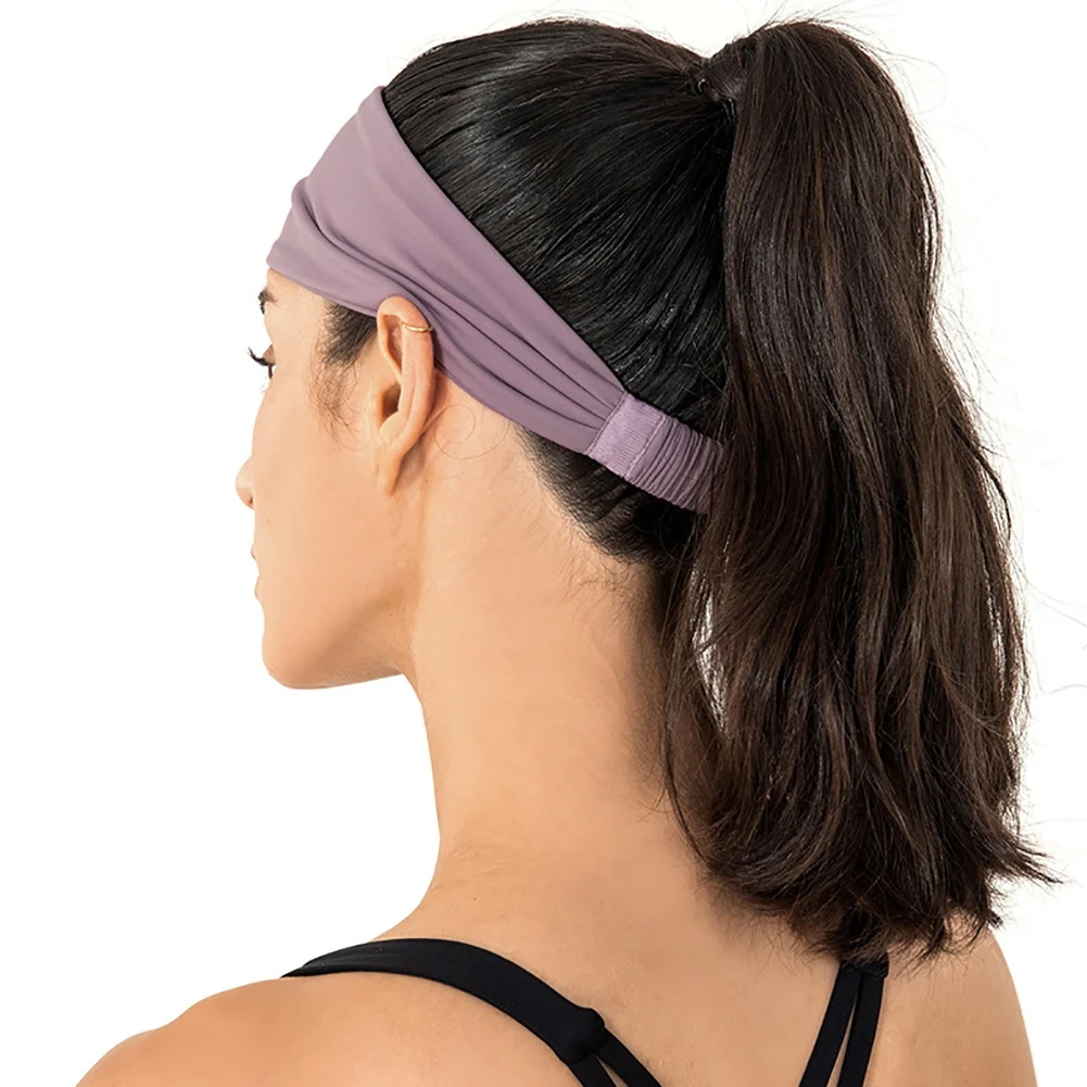 

New 2021 Latest Fitness Sweatband Elastic Absorbent Sweat Cycling Jog Tennis Yoga Gym Stretch Women Headbands Headpiece Running