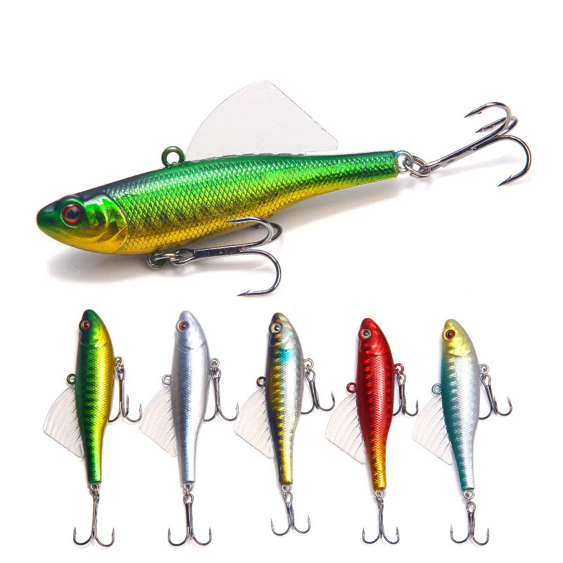 

Fishing Goods Rotating VIB Lures Vibration Bait Spinner Spoon Jigs Trout Hard Baits Tackle Pesca Carp Winter Fishing