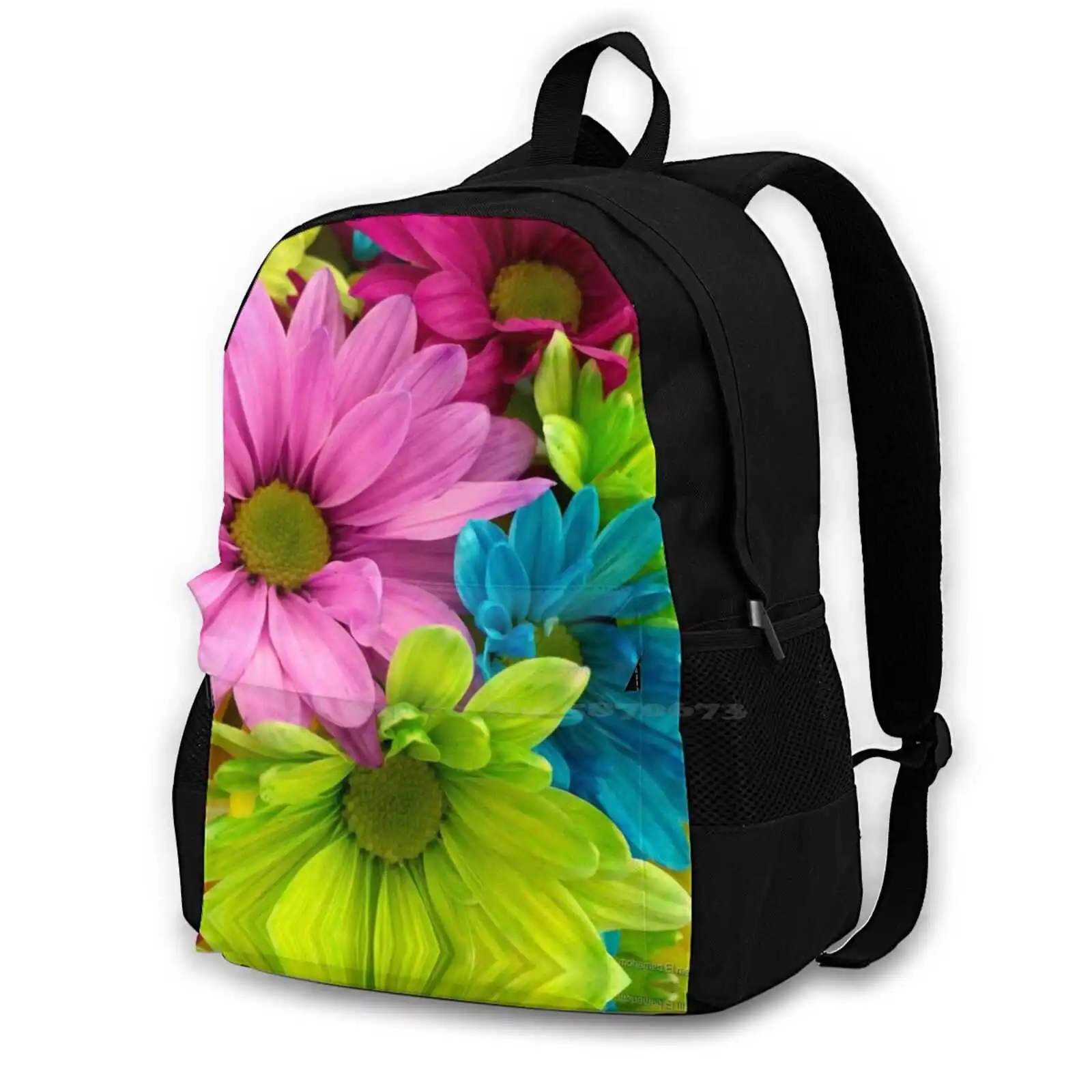 

Lilly Flowers Life Style Hot Sale Schoolbag Backpack Fashion Bags Watercolors Terrarium Glass Flower Floral Containers Bouquet