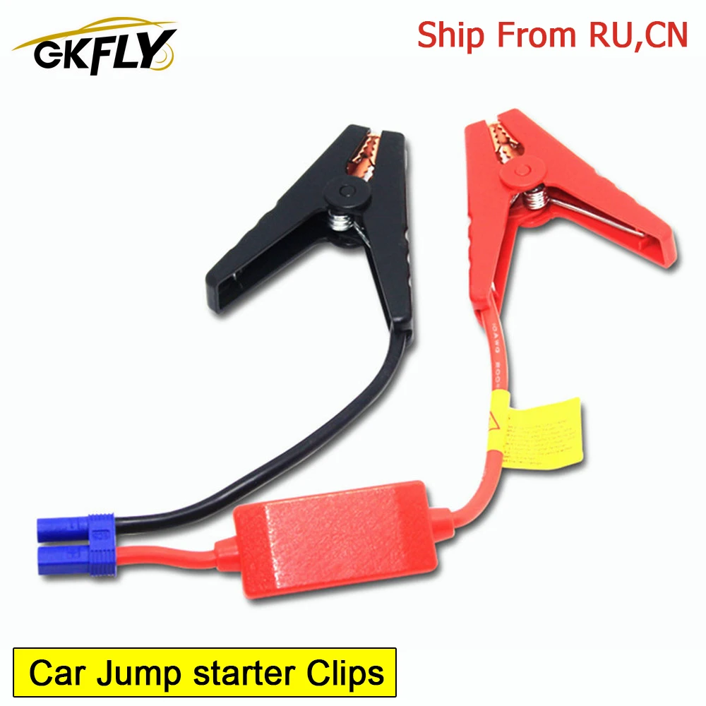 GKFLY Car Jump Starter Clips Emergency Battery Jump Cable Alligator Clamps Clip For Car Trucks Jump Starter Alligator Clip