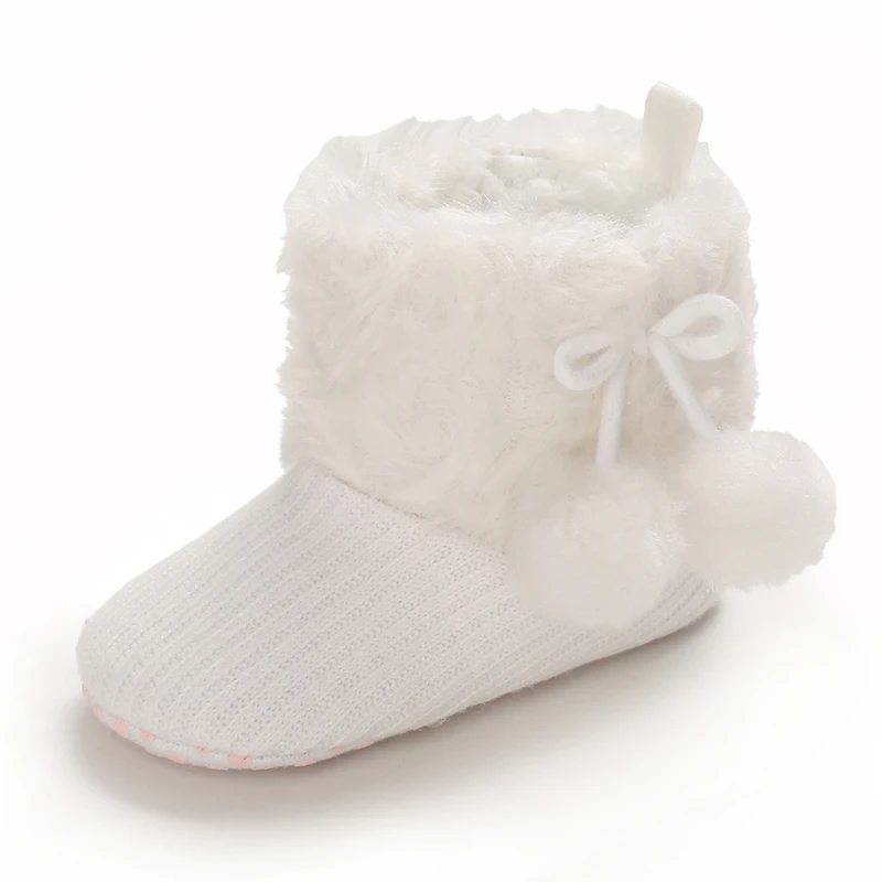 Lovely Newborn Baby Warm Fluffy Boys And Girls Toddlers Shoes Pure Cotton Comfortable Soft Non-Slip Baby Shoes