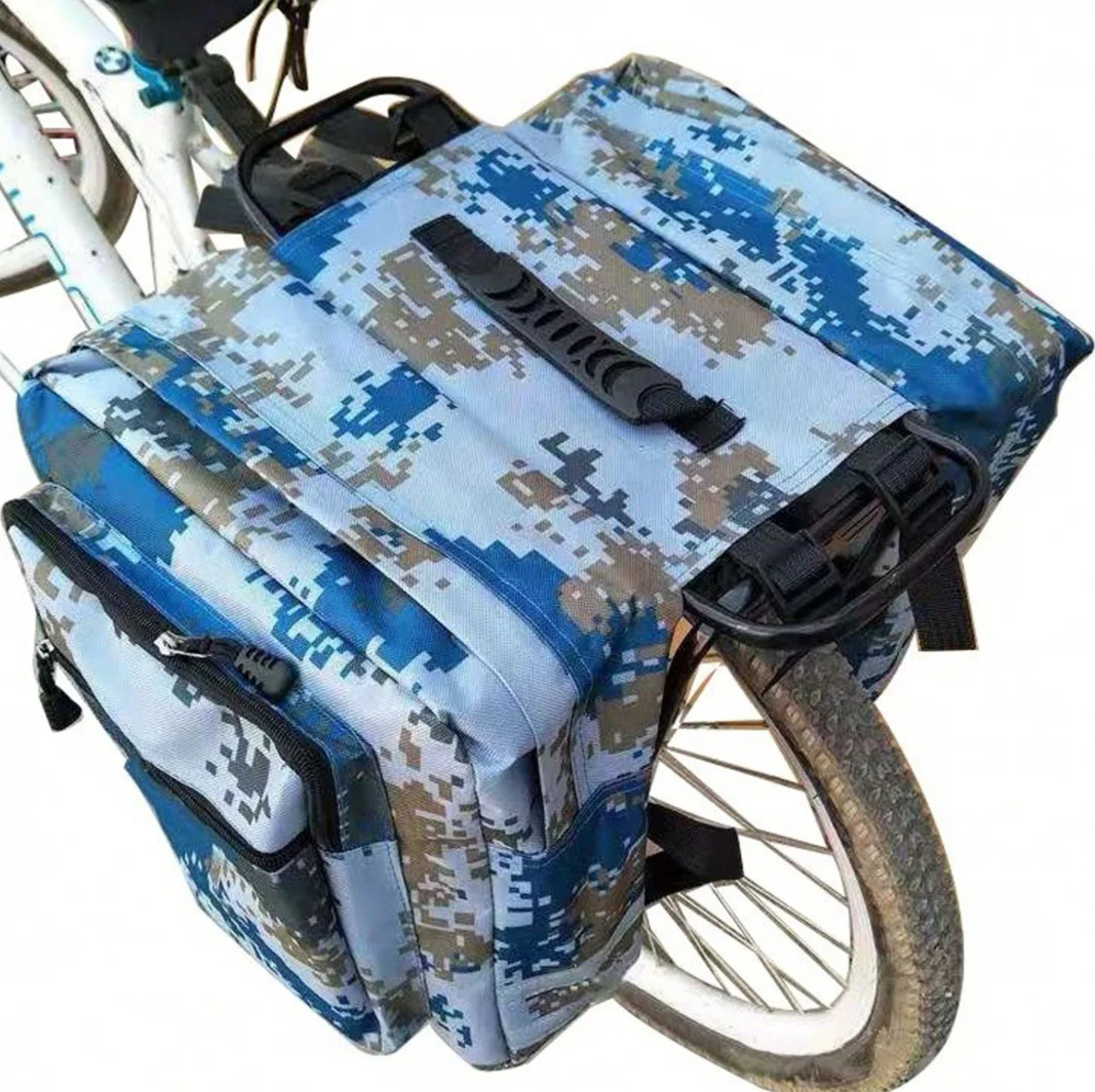 Bicycle Rear Shelf Bag Mountain Bike Bicycle Two-carry Saddle Bag Car Bag a6380