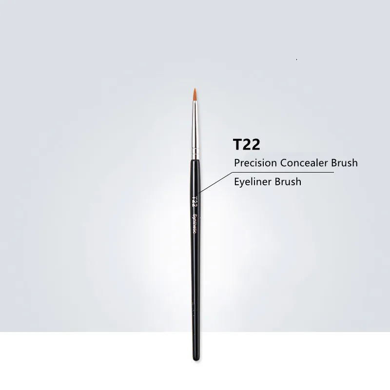 T22 Fine Liner Brush - Perfect Eyeliner Cosmetics Tools Create Smooth Detailed lines with gel or liquid products