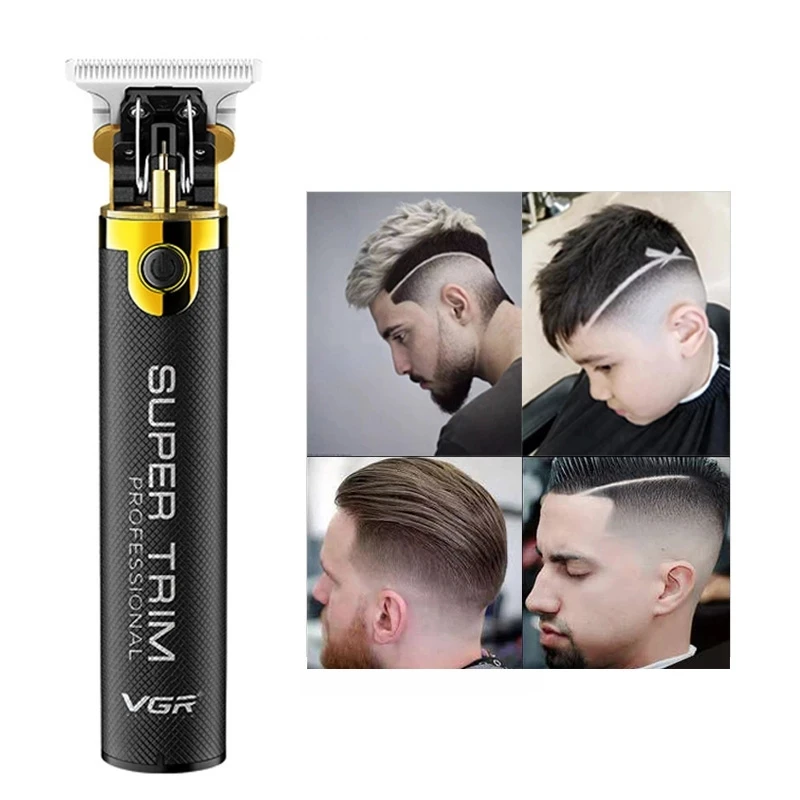 

VGR Cordless Rechargeable Hair Trimmer Men Barber Outlining Hair Clipper Electric Hair Cutting Machine Haircut Lithium Battery