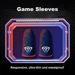 Gamer için 10 adet mobil oyun parmak eldiven Sweatproof kaymaz dokunmatik ekran parmak kollu nefes oyun parmak kapak