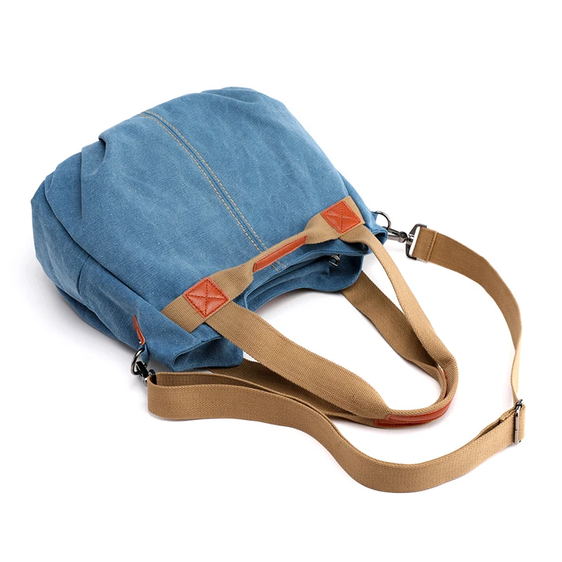 Leinwand Hobos Tasche Frauen Handtaschen weibliche Designer große Kapazität Freizeit Umhängetaschen für Reise wochen ende Outdoor Bolasas Farben – Detail 8