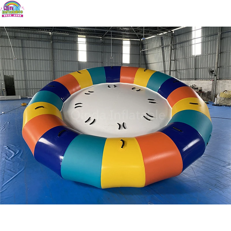 4M Diameter Towable Flying Inflatable Disco Boat For Water Games