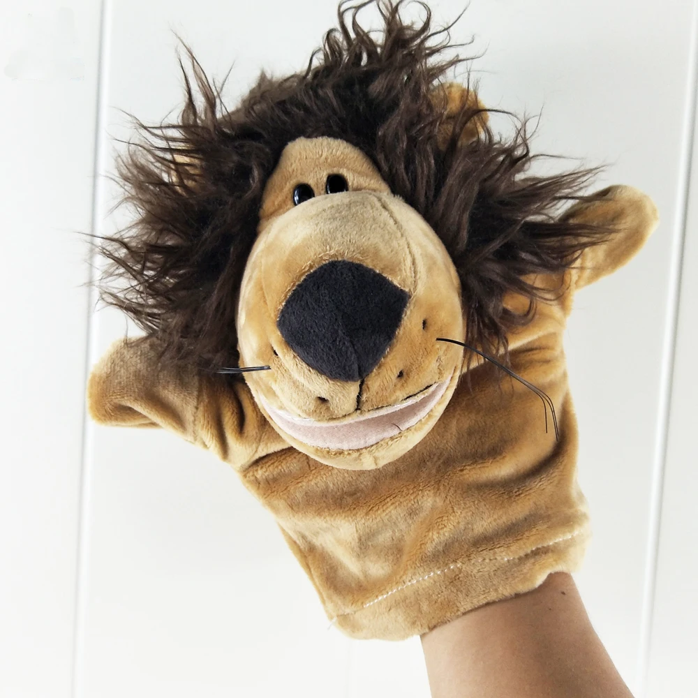 

Lion big mouth hand puppet children plush toy