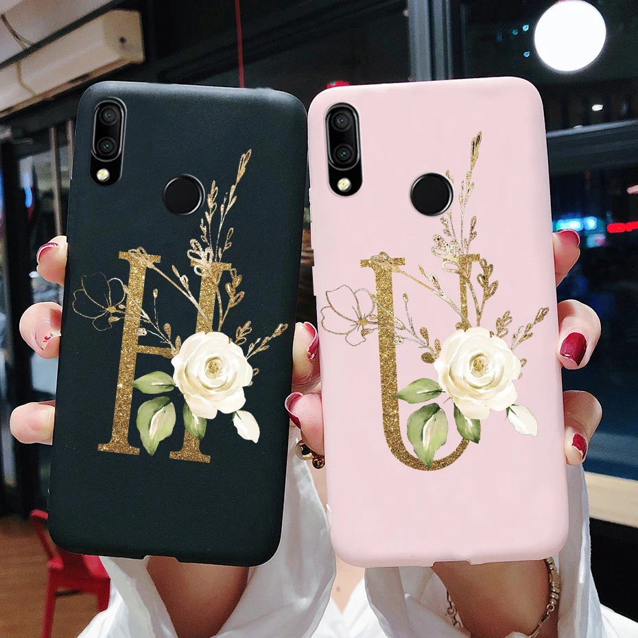 For Huawei P Smart 2019 Case Bumper Soft TPU Cute Letters Silicone Phone Case For Huawei P Smart 2019 POT-LX3 POT-LX1 6.21 Cases