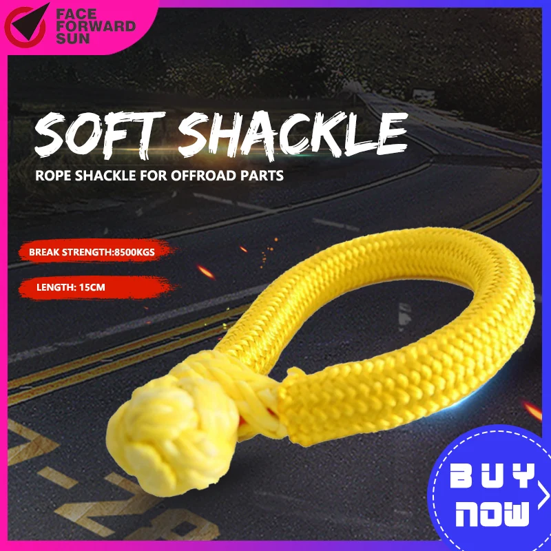 

ATV Soft Shackles,Rope Shackle for Offroad Parts,UHMWPE Shackle for Yacht