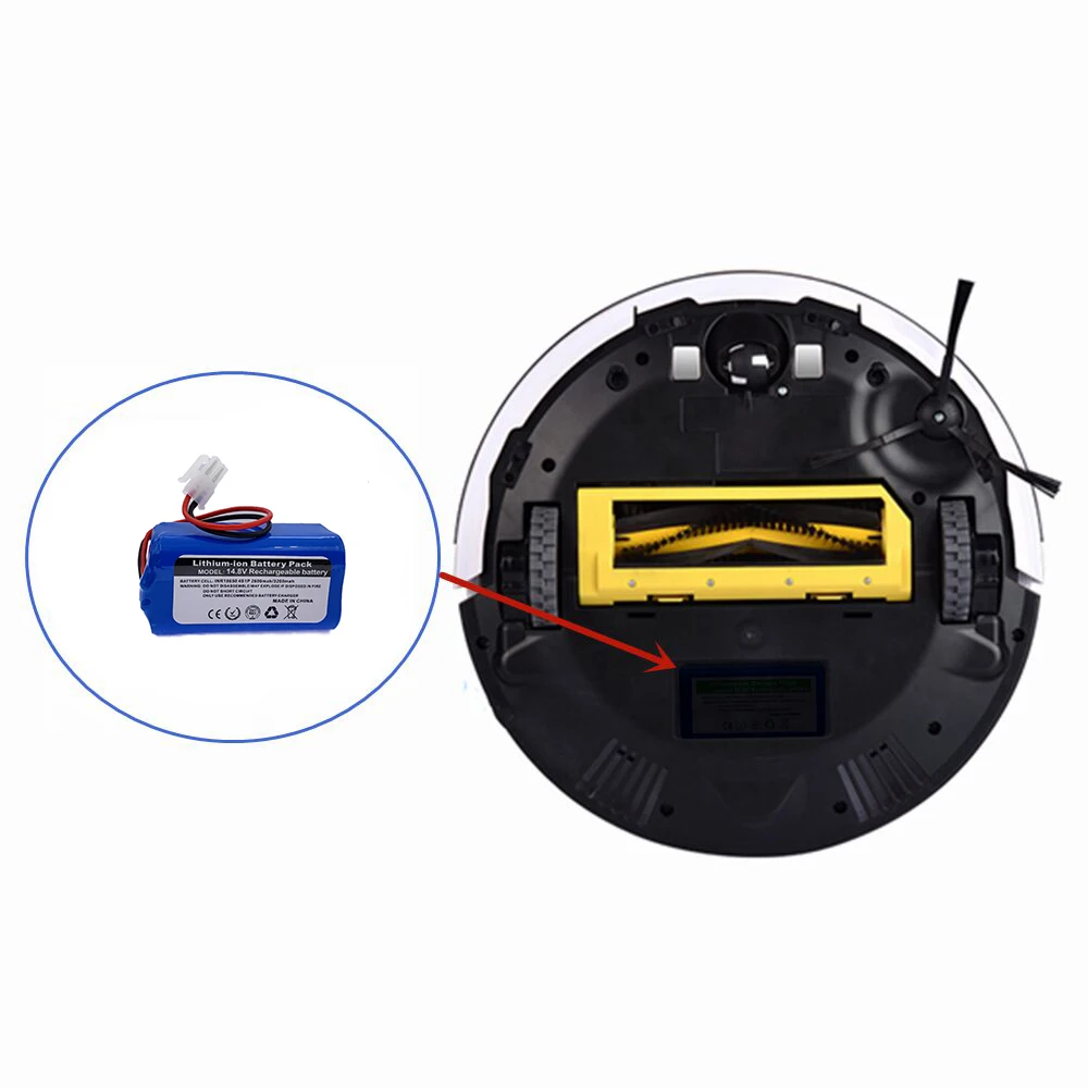 100%/New 14.8V 2600mah Li Ion Rechargeable Battery 14.4V 3200mah For ILIFE A4 A4s V7s A6 V7s Plus Robot Vacuum Cleaner iLife
