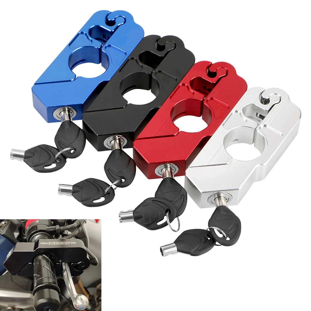 

Handlebar Handset Brake Lever Disc Locking Motor Locks Security Safety Motorcycle Grip Lock Anti-theft Fit Scooter ATV