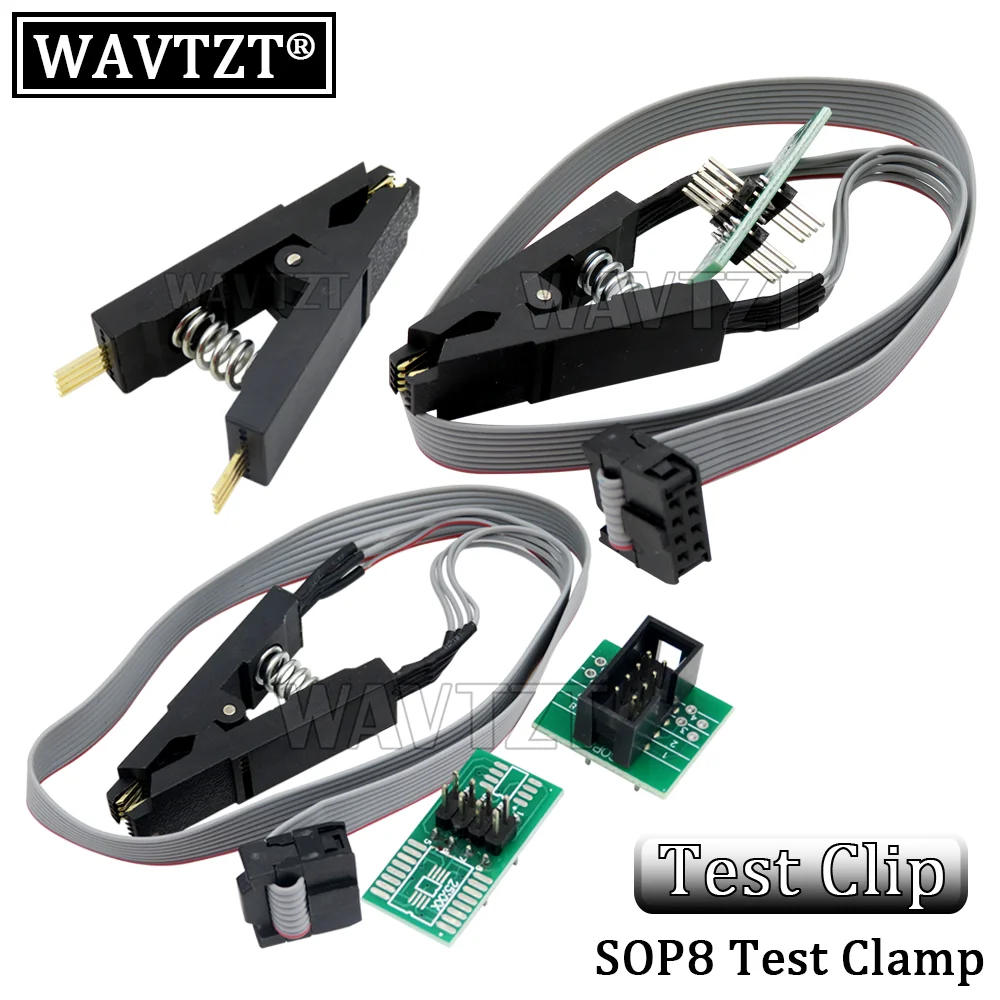 CH341A 24 25 Series EEPROM Flash BIOS USB Programmer Module + SOIC8 SOP8 Test Clip + 1.8V adapter + SOIC8 SOP16 adapter DIY KIT