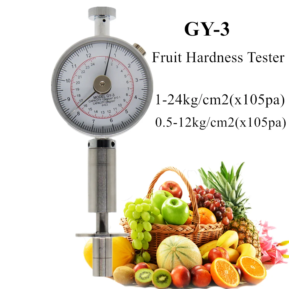 Verificador da Dureza do Fruto para Maçãs Penetrômetro Gy3 Uvas e Frutos Teste Dinâmico do Cone