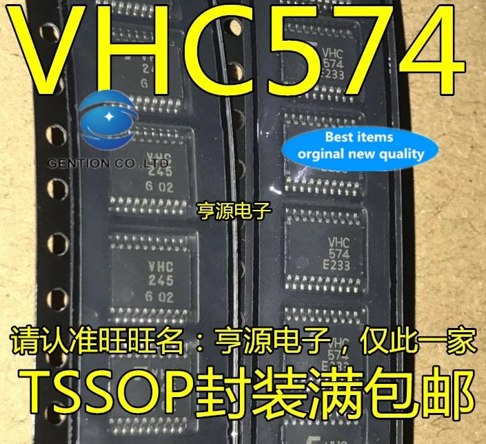 IC VHC574 TSSOP20, 30 pièces, 100% original, nouveau, en stock réel