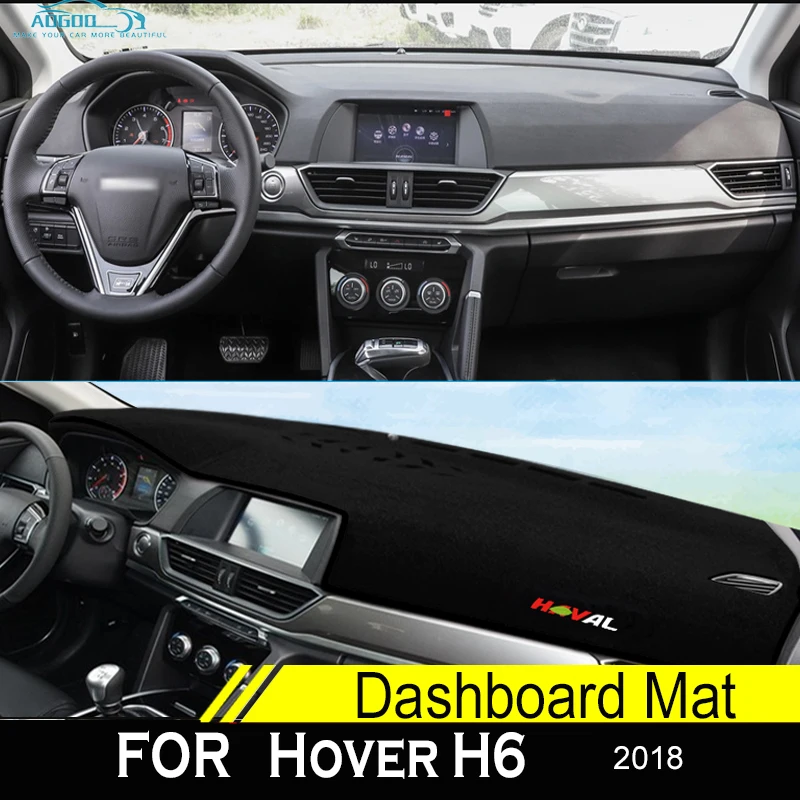 For Great Wall Hover H6 2018 Anti-Slip Mat Dashboard Cover Pad Sunshade Dashmat Protect With Logo Accessories