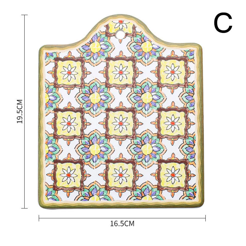 Newest Moroccan Ceramic Trivet Pot Holder Non-Skid Heat Insulation Hot Pot Pad Mug Cork Mat Cork Holder Bowl Coasters