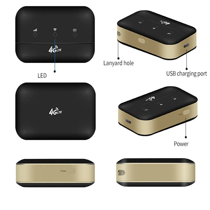 4G LTE Mobile WiFi Portable WiFi Router MiFi hotspot 1.44 inch LCD Screen SIM Card Slot 3000mAh Battery European Version