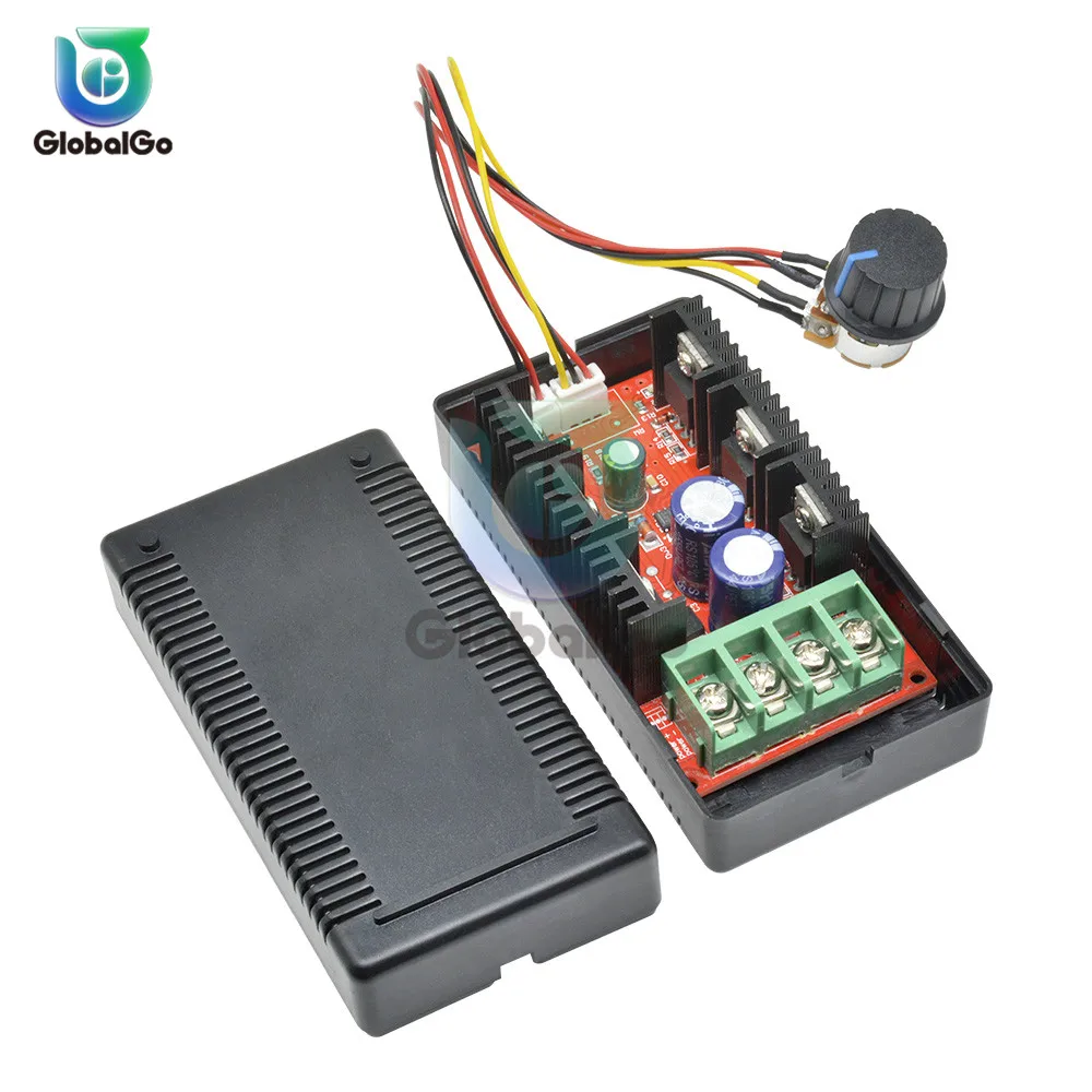 2000W 40A DC Motor Speed Controller DC 12V 24V PWM For RC Car Fan Speed Regulator Adjustable Power Control Switch Soft Starting