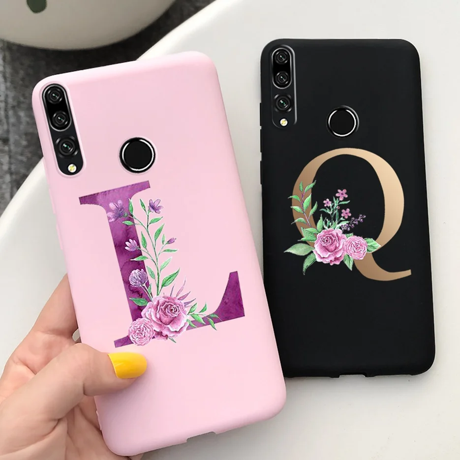 Letters Case For Huawei Y9 Prime 2019 Case 6.59'' Soft Silicone Fundas For Huawei Y 9 Y9 Prime 2019 Phone Cases Shockproof Coque