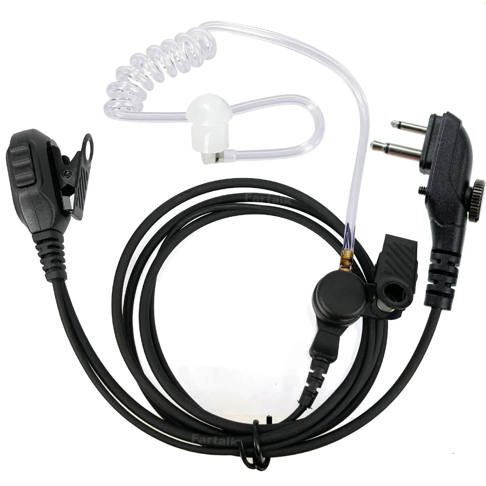 Air Tube VOX Earpiece Headset Mic For HYT Hytera Radio TC-500 TC-518 TC-580 TC-446S TC-600 TC-610 TC-620 TC-700 Walkie Talkie