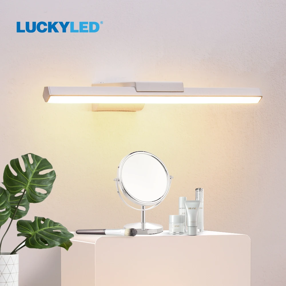 LUCKYLED Led Wall light 8W / 12W AC85-265V White Modern Wall Lights for Bedroom Bathroom Sconce Mirror Minimalist Wall Lamp