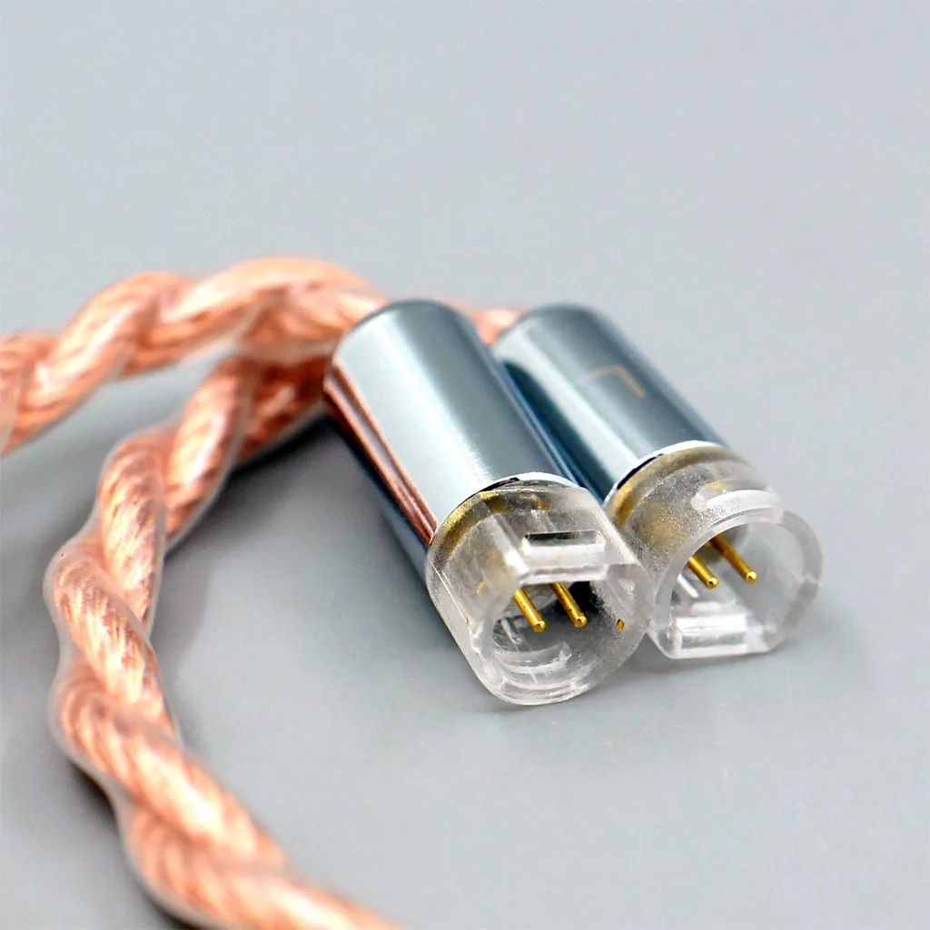 LN007759 Graphene 7N OCC perisai koaksial kabel Earphone campuran untuk Sennheiser IE8 IE8i IE80 IE80s Pin logam