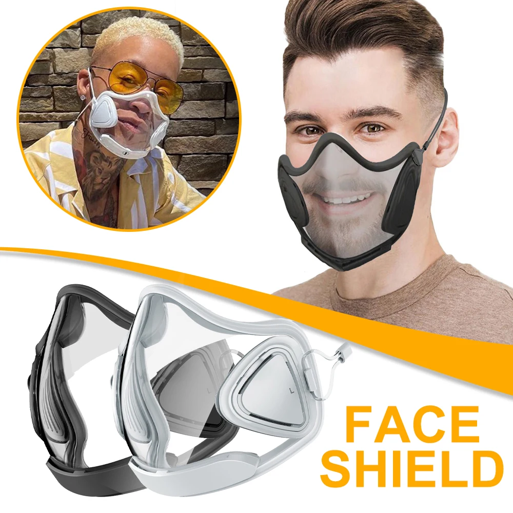 Transparent Masks for Protection Durable Washable Face Shield Anti-pm2.5 Protective Visible Lip Language Face Mask Mascarillas