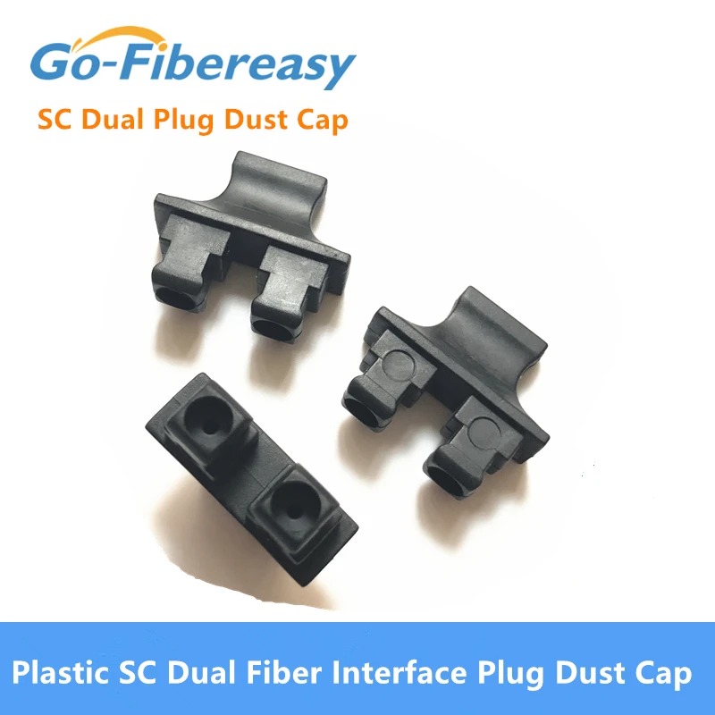 Media Converter SC Port Duplex Dustproof Plug Dust Cap FTTH ROHS Silica/Plastic SC dual fiber interface plug/SC Port Protector