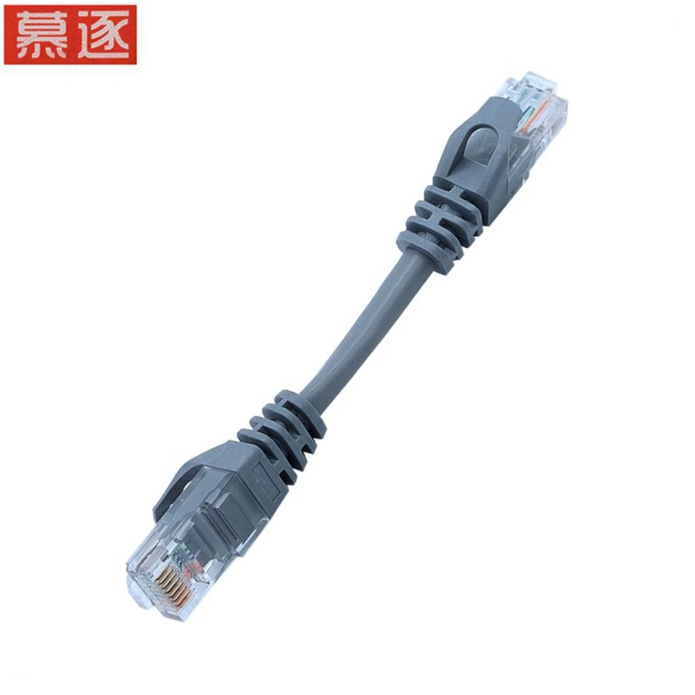 0.5 ft 0.65 ft 1 ft category 6 UTP round cable Ethernet cable network cable RJ45 patch cord grey cable