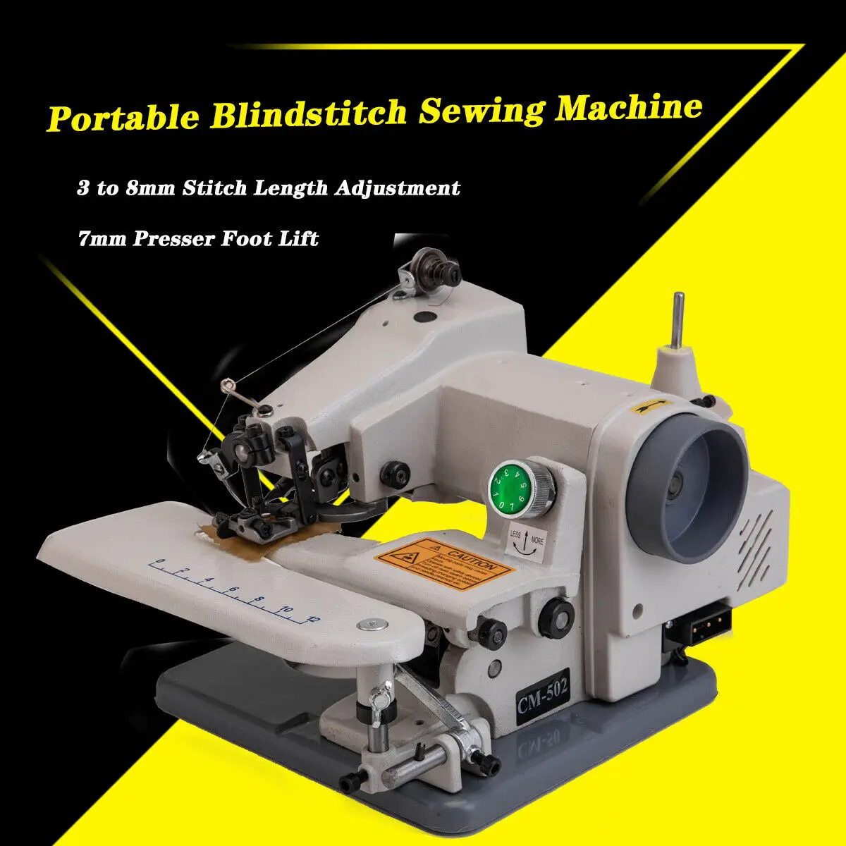 Portable Blindstitch Hem Chain Stitch Sewing Machine 1200 stitches per min  for Apparel Tailoring and Alterations