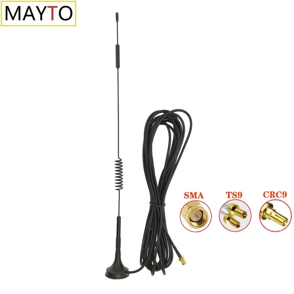 Interfaz SMA/TS9/CRC9, cable de extensión de 3m, enrutador inalámbrico, máquina expendedora no tripulada, pequeña ventosa magnética, antena 4G