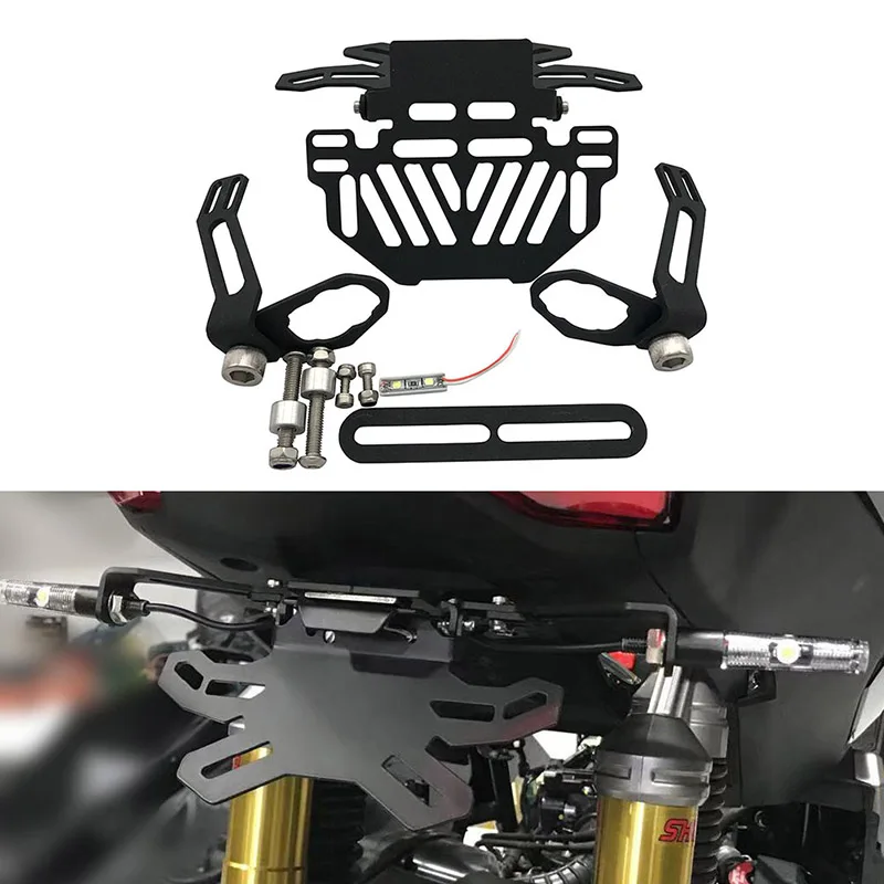 Motorcycle Foldable Z900 License Plate Frame Holder Bracket Tail Tidy For Kawasaki z900 Z 900 2017 2018 2019 2020