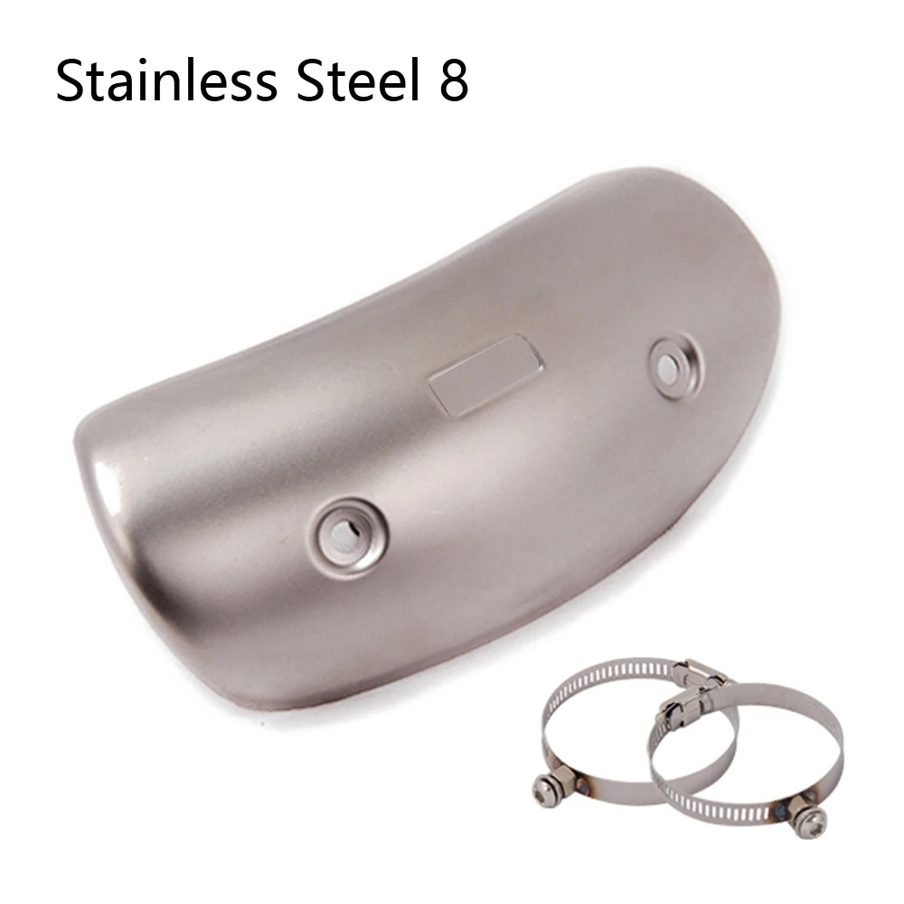 العالمي للدراجات النارية العادم Pipe الأنابيب الساق حامي الحرارة درع غطاء حماية الفولاذ المقاوم للصدأ ل Yoshimura AR SC AK النينجا 650 #4