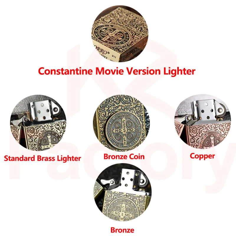 Lighter Constantine Large Movie Size Old Style Retro Lighter Vintage Limited Edition Gift for Men