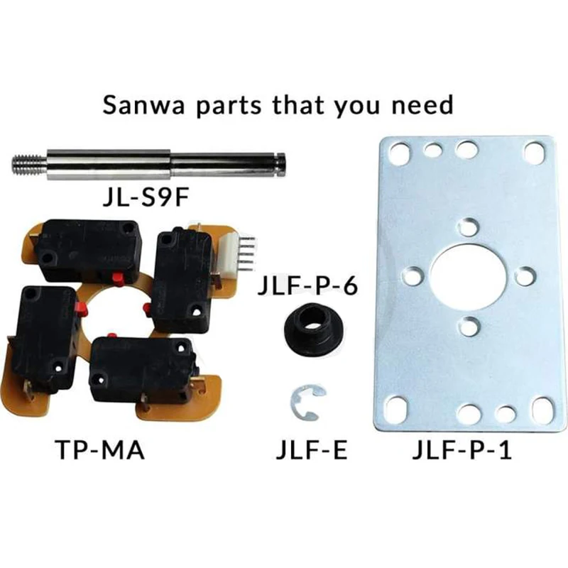 Zręcznościowe OTTO DIY V2 koreański zestaw do zestawów Sanwa JLF i Hori Hayabusa do Sanwa JLF-TP-8YT JoystickHayabusa Joystick